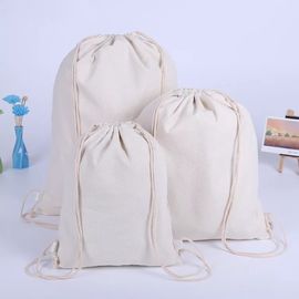 中国 エコの熱伝達の印刷を用いる友好的な綿のキャンバスのドローストリング袋 サプライヤー
