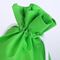 夏の緑のドローストリング袋、軽量の布のドローストリングのギフト袋 サプライヤー