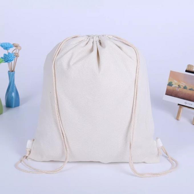 エコの熱伝達の印刷を用いる友好的な綿のキャンバスのドローストリング袋