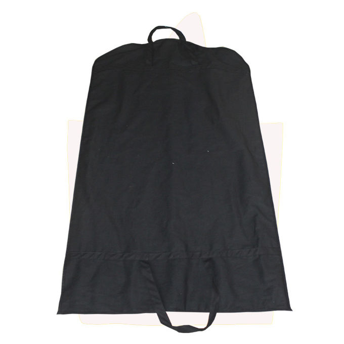 黒い90GSMメンズは絹が付いている衣装袋に適します-熱い押すことを印刷することを選別して下さい